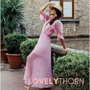 H&M // ltd ed fashion blogger fave fairy tale lilac lyocell-viscose maxi dress